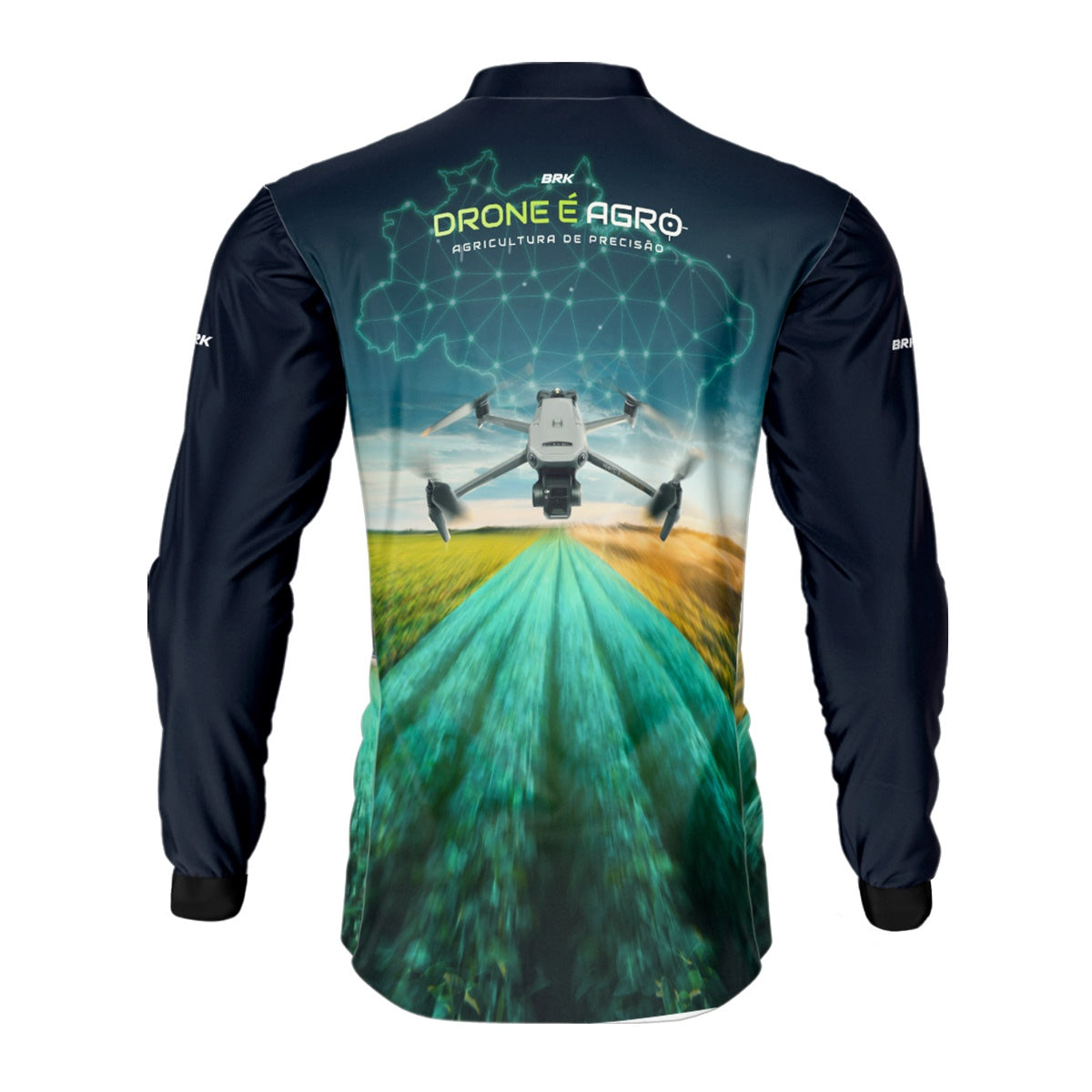 Camisa Agro Brk Drone de Mapeamento Mavic 3 com Proteção Solar UV50+ - Brk Agro