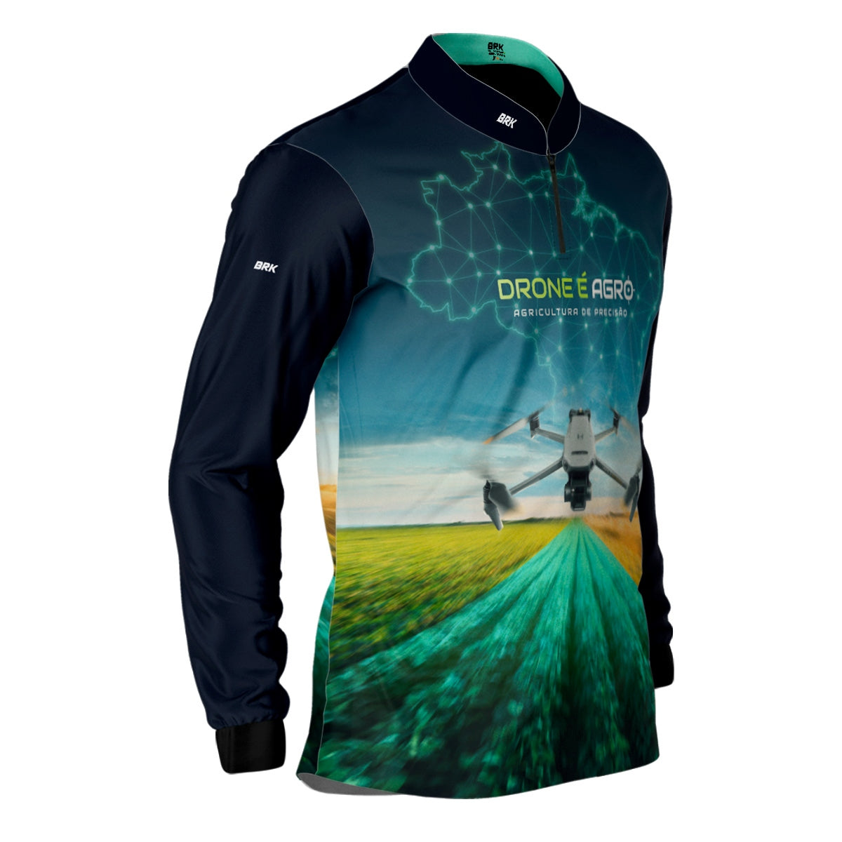 Camisa Agro Brk Drone de Mapeamento Mavic 3 com Proteção Solar UV50+ - Brk Agro