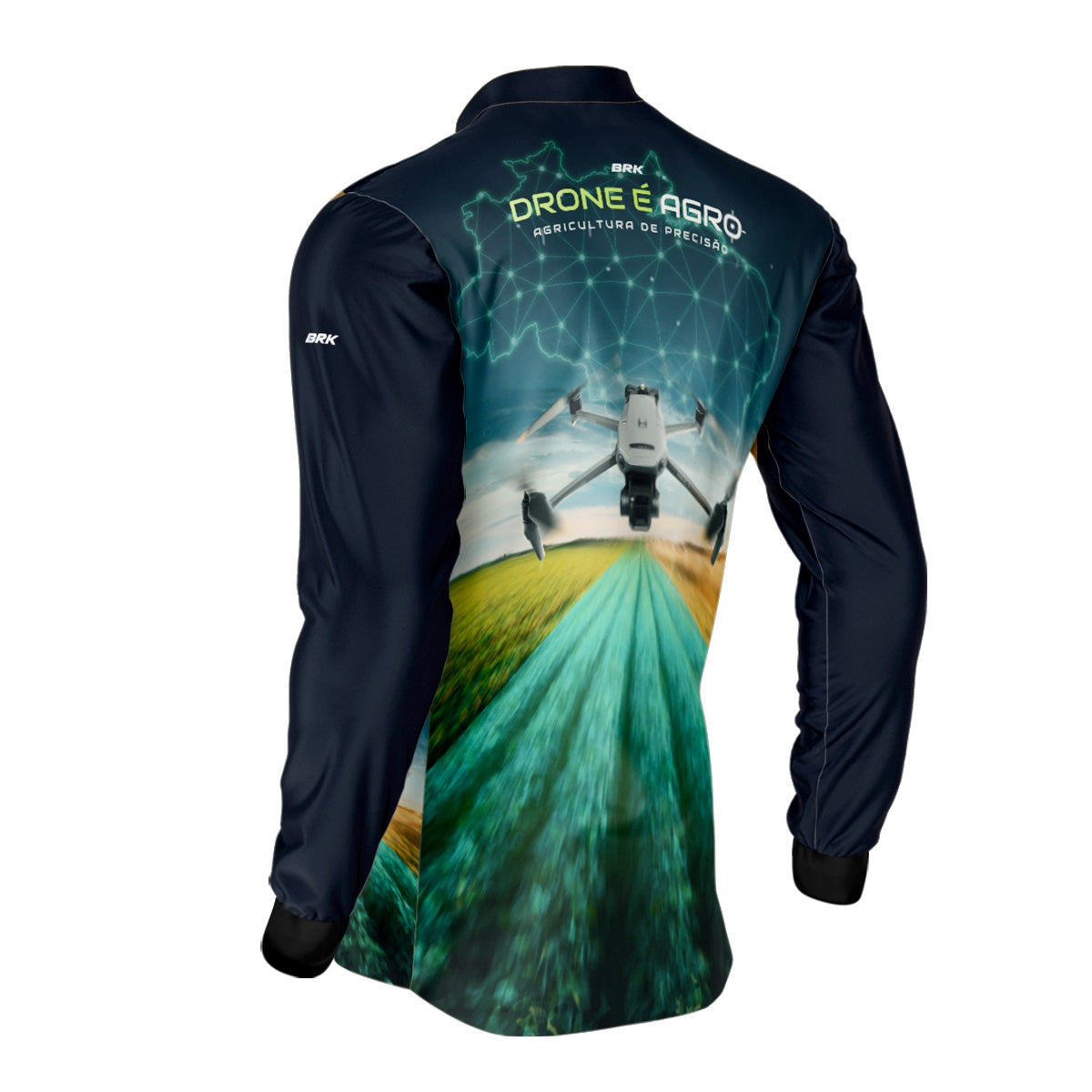 Camisa Agro Brk Drone de Mapeamento Mavic 3 com Proteção Solar UV50+ - Brk Agro