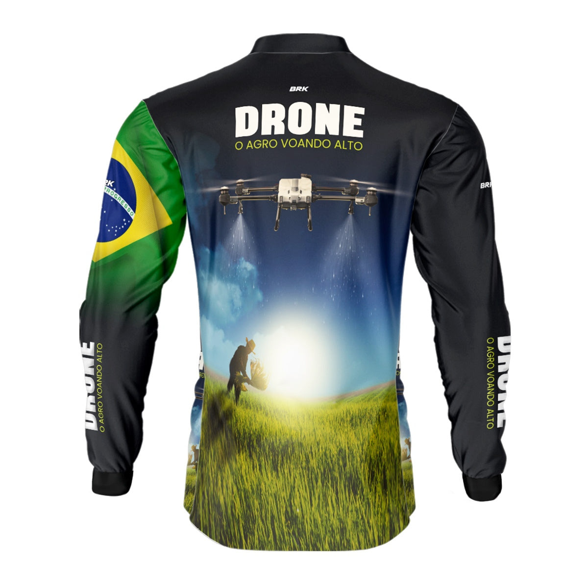 Camisa Agro Brk Drone T20P com Proteção Solar UV50+ - Brk Agro