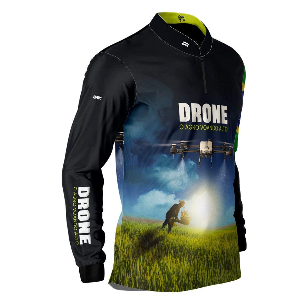 Camisa Agro Brk Drone T20P com Proteção Solar UV50+ - Brk Agro