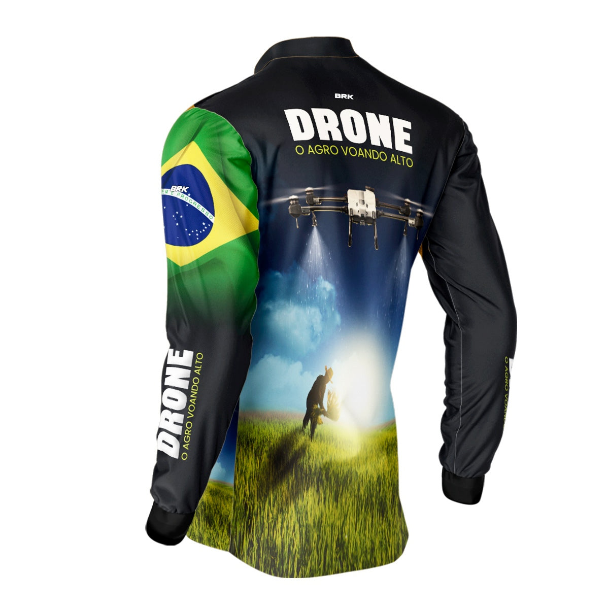 Camisa Agro Brk Drone T20P com Proteção Solar UV50+ - Brk Agro