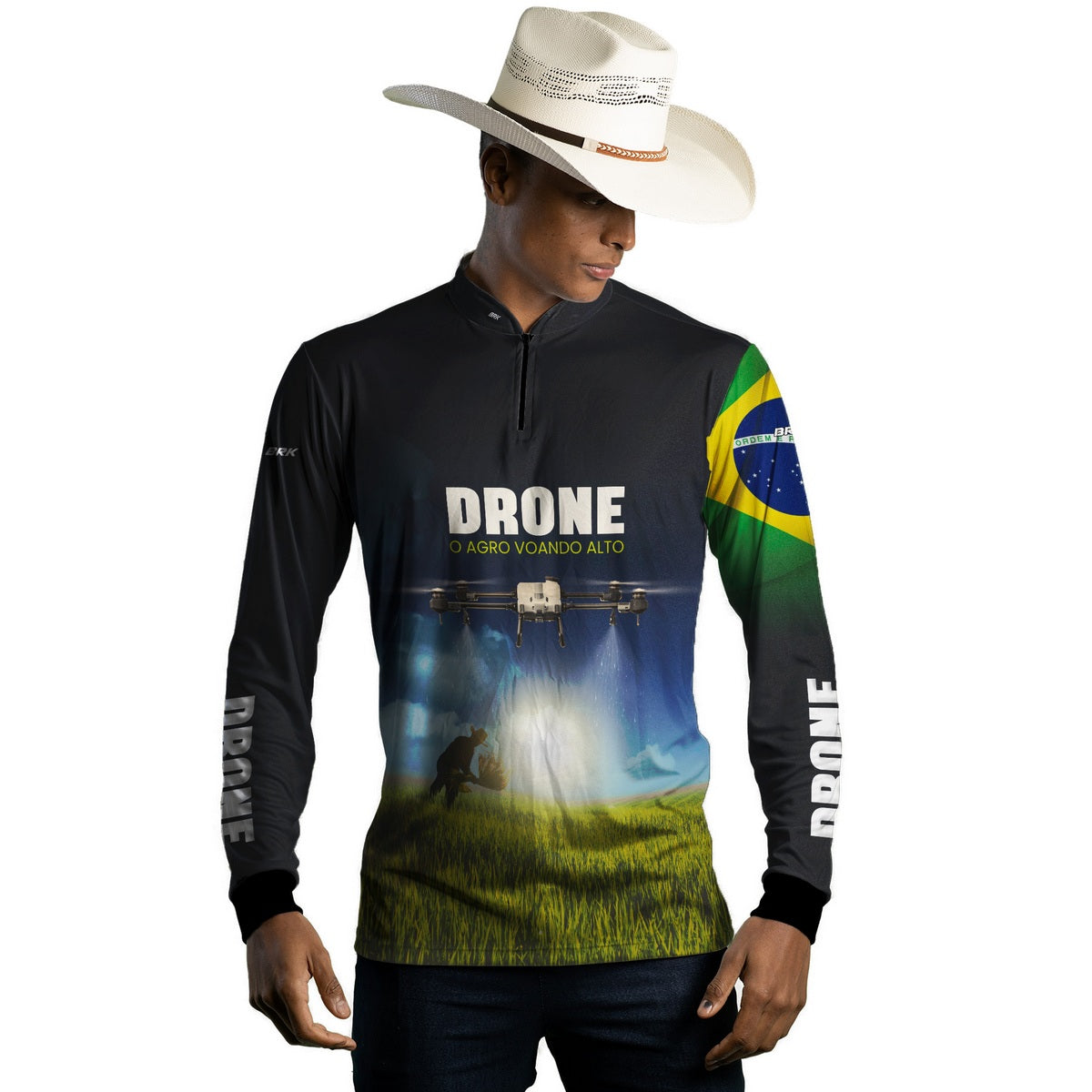 Camisa Agro Brk Drone T20P com Proteção Solar UV50+ - Brk Agro