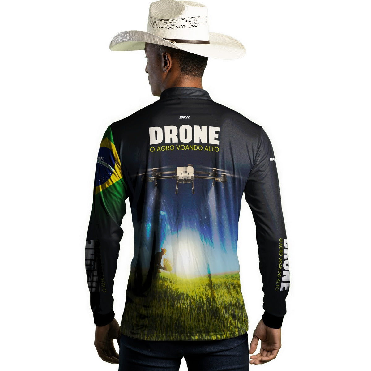 Camisa Agro Brk Drone T20P com Proteção Solar UV50+ - Brk Agro