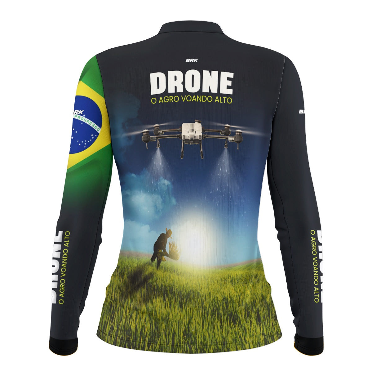 Camisa Agro Feminina Brk Drone T20P com Proteção Solar UV50+ - Brk Agro
