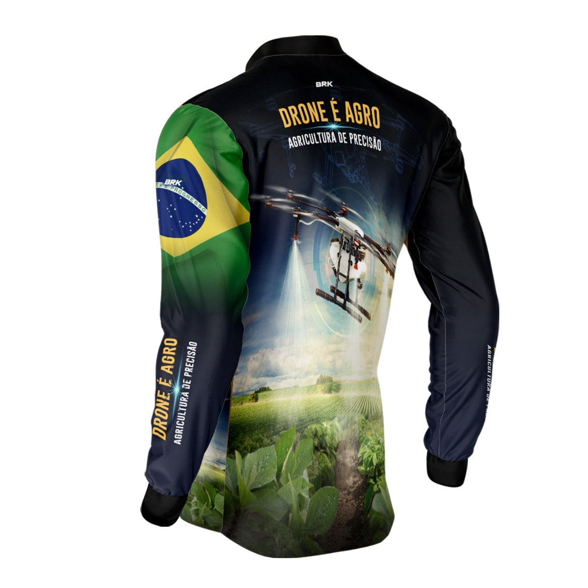 Camisa Agro Brk Drone T40 com Proteção Solar UV50+ - Brk Agro