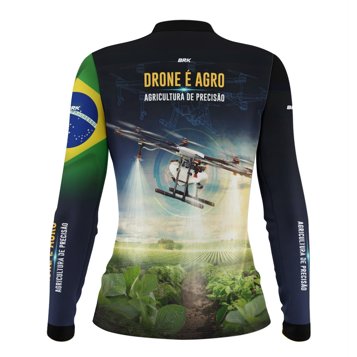 Camisa Agro Feminina Brk Drone T40 com Proteção Solar UV50+ - Brk Agro