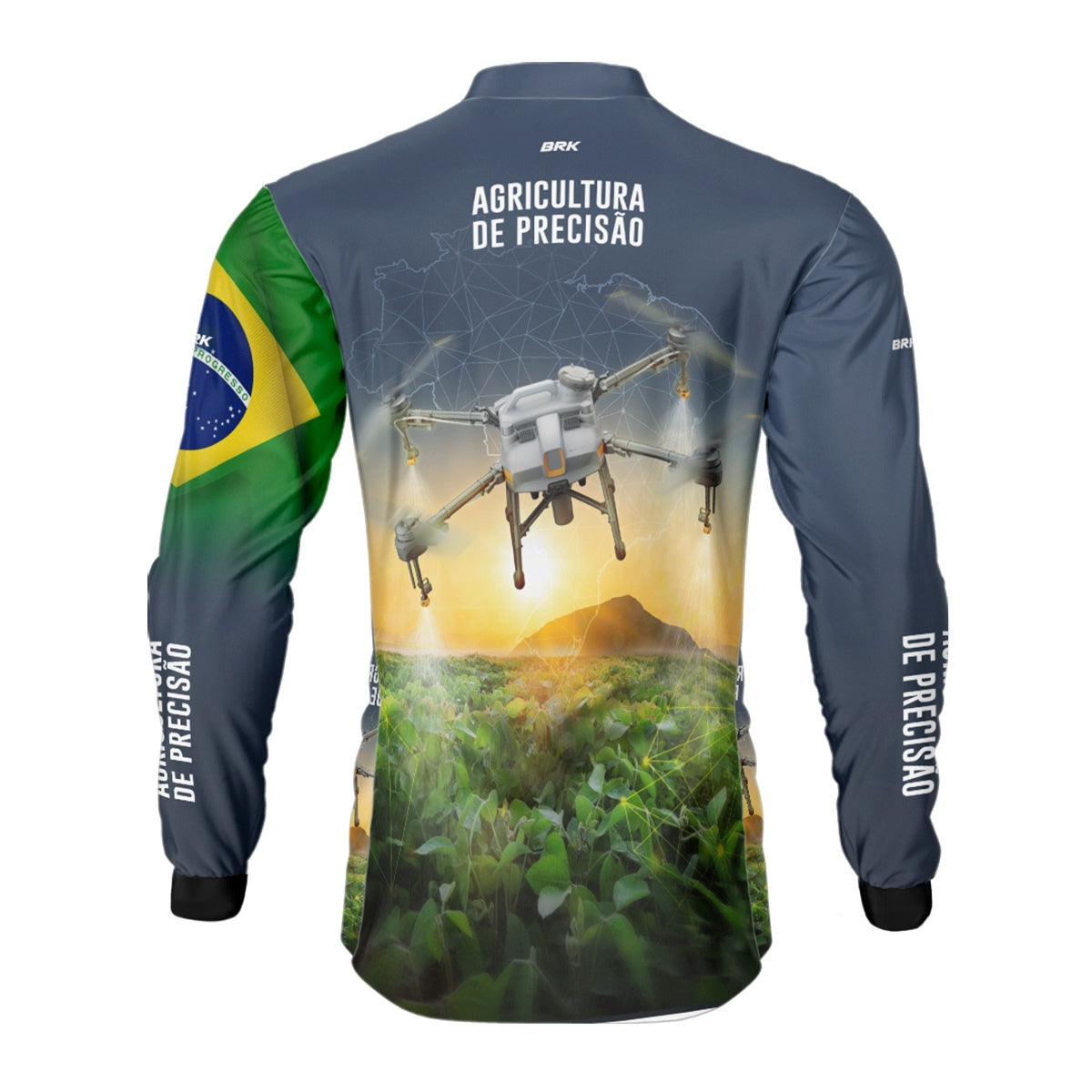 Camisa Agro Brk Drone T10 com Proteção Solar UV50+ - Brk Agro