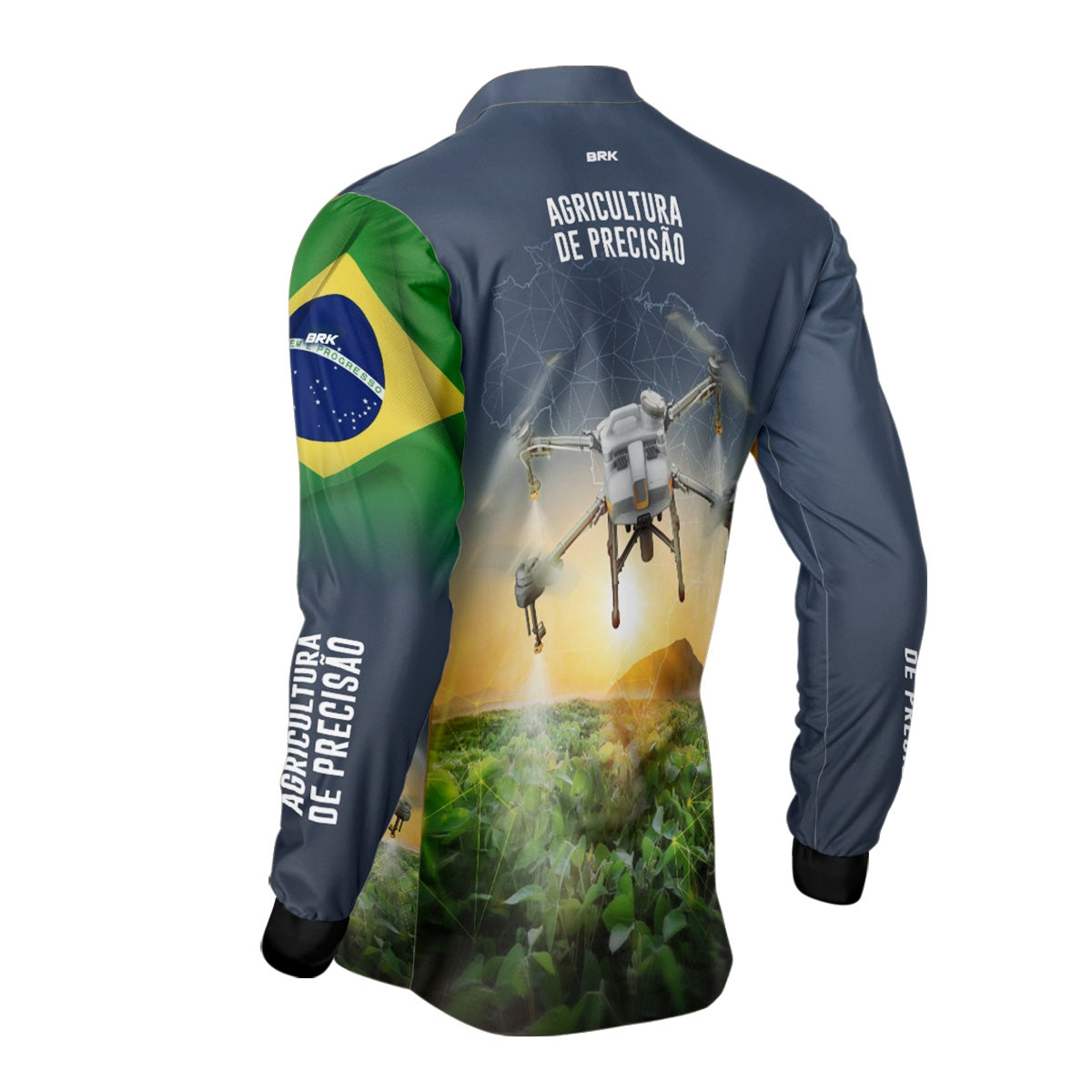 Camisa Agro Brk Drone T10 com Proteção Solar UV50+ - Brk Agro