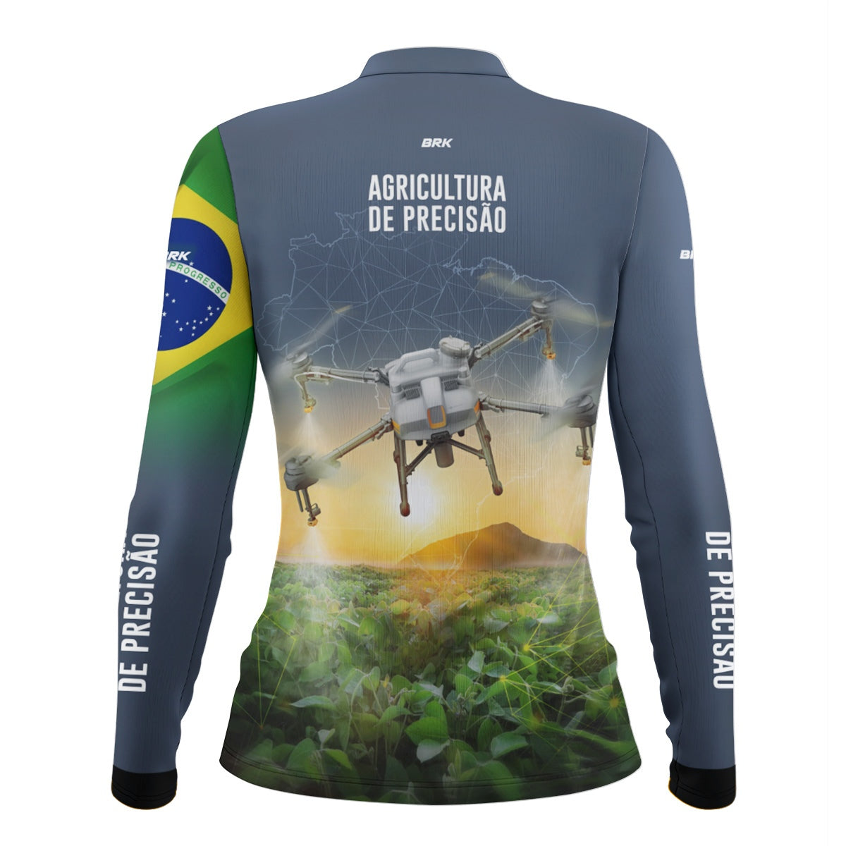 Camisa Agro Feminina Brk Drone T10 com Proteção Solar UV50+ - Brk Agro