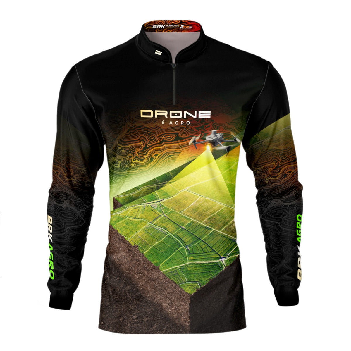 Camisa Agro Brk Drone de Mapeamento com Proteção Solar UV50+ - Brk Agro