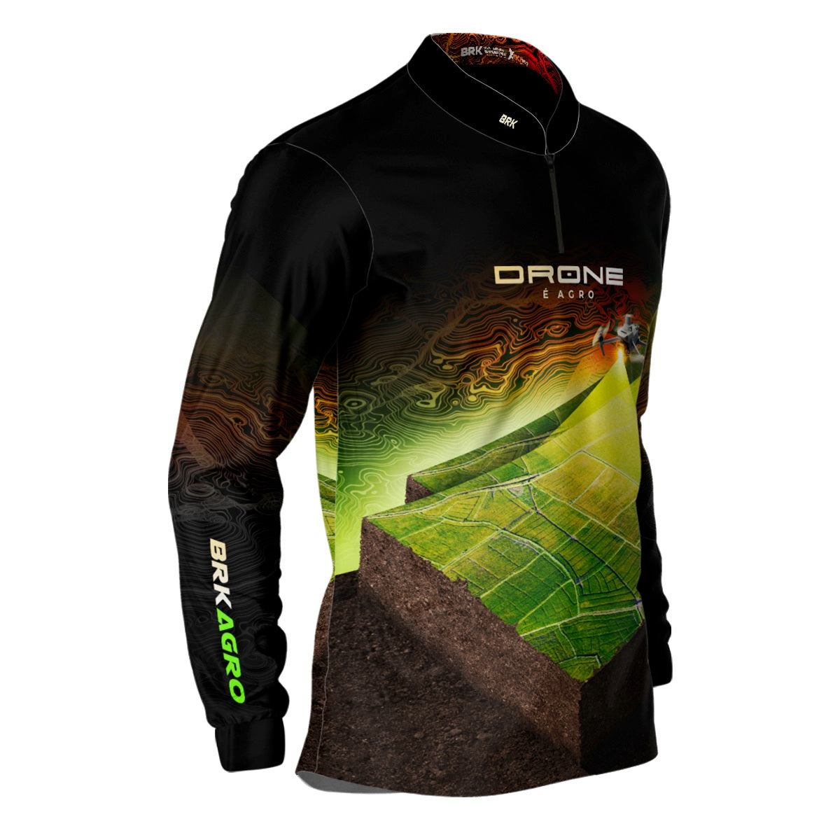 Camisa Agro Brk Drone de Mapeamento com Proteção Solar UV50+ - Brk Agro