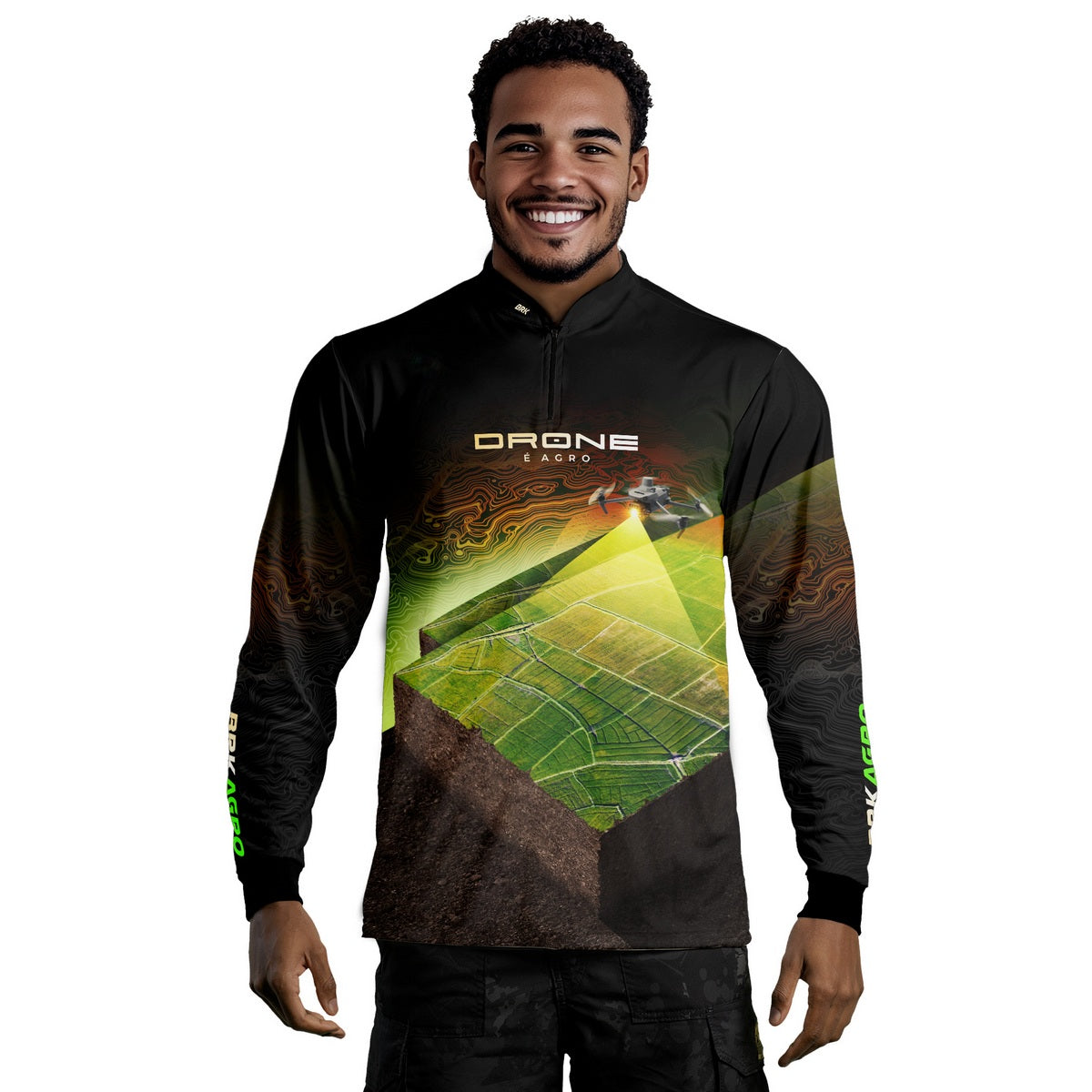 Camisa Agro Brk Drone de Mapeamento com Proteção Solar UV50+ - Brk Agro