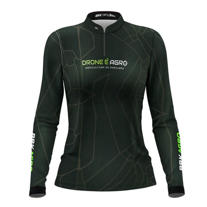 Camisa Agro Feminina Brk Agricultura de Precisão com Proteção Solar UV50+ - Brk Agro