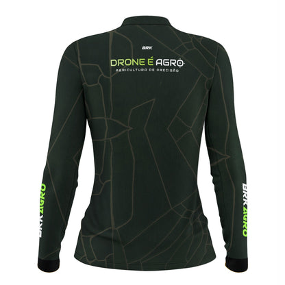 Camisa Agro Feminina Brk Agricultura de Precisão com Proteção Solar UV50+ - Brk Agro