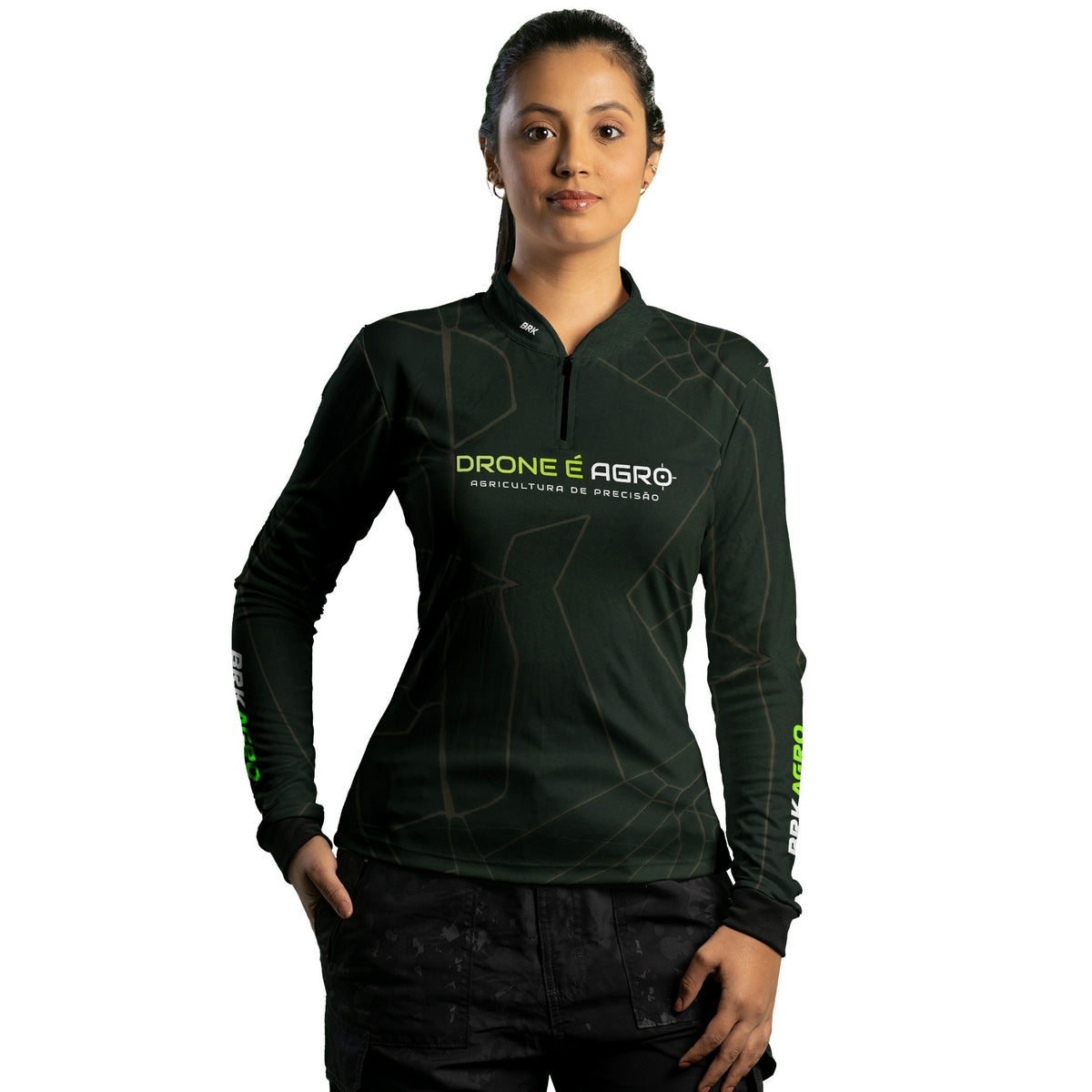 Camisa Agro Feminina Brk Agricultura de Precisão com Proteção Solar UV50+ - Brk Agro
