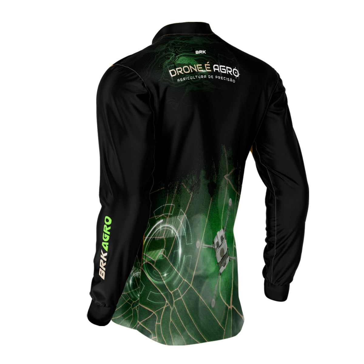 Camisa Agro Brk Pulverização Mapeamento com Proteção Solar UV50+ - Brk Agro