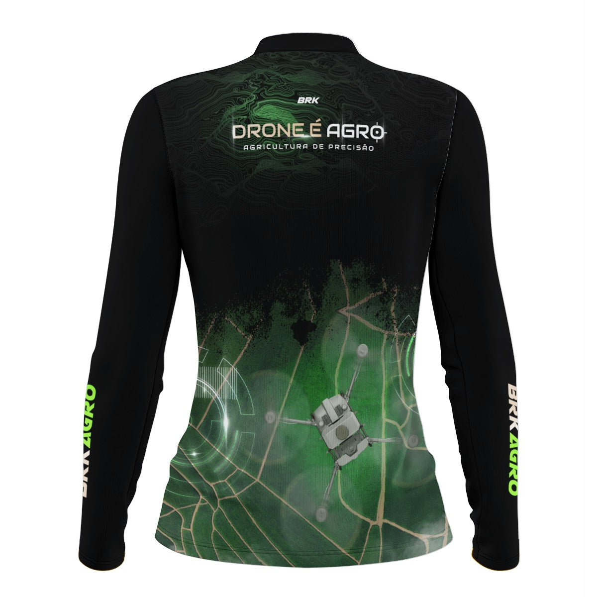 Camisa Agro Feminina Brk Pulverização Mapeamento com Proteção Solar UV50+ - Brk Agro