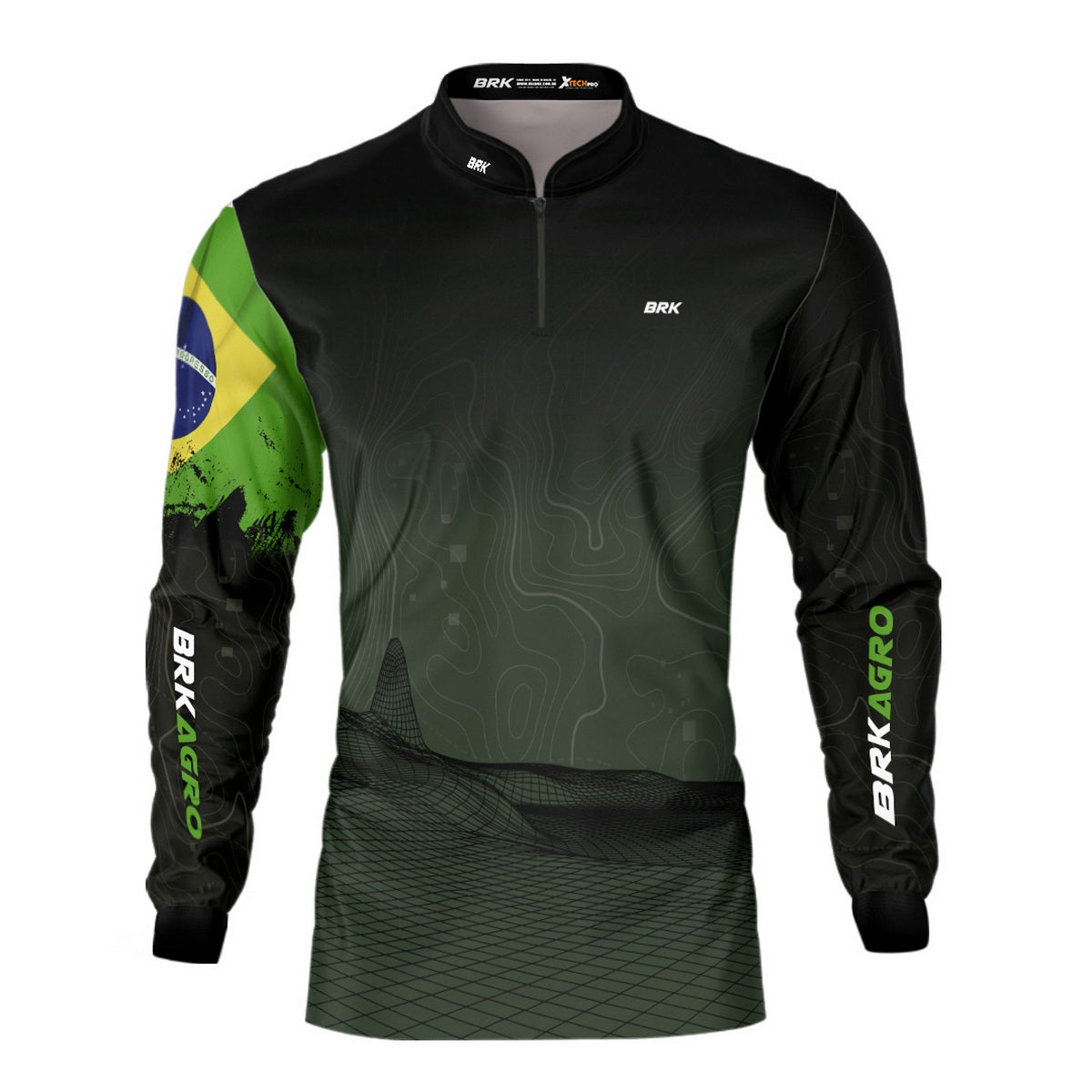 Camisa Agro Brk Topografia Hightech com Proteção Solar UV50+ - Brk Agro