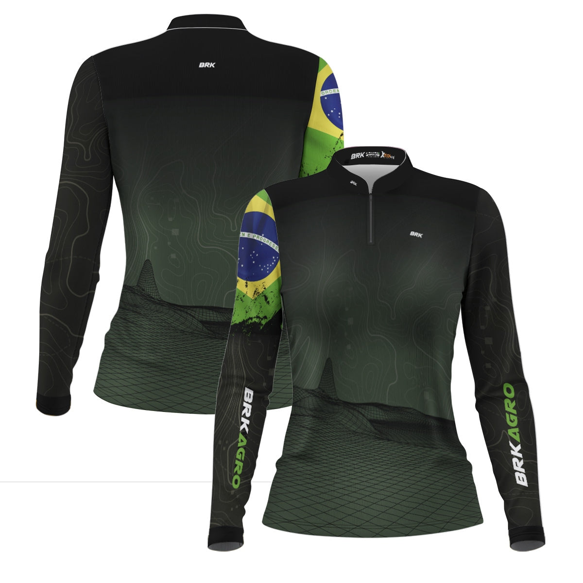 Camisa Agro Feminina Brk Topografia Hightech com Proteção Solar UV50+ - Brk Agro