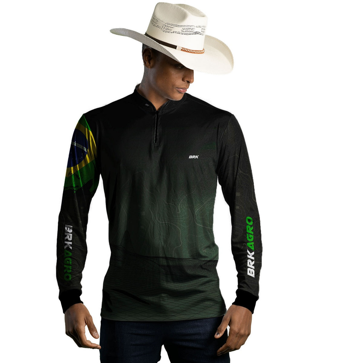 Camisa Agro Brk Topografia Hightech com Proteção Solar UV50+ - Brk Agro