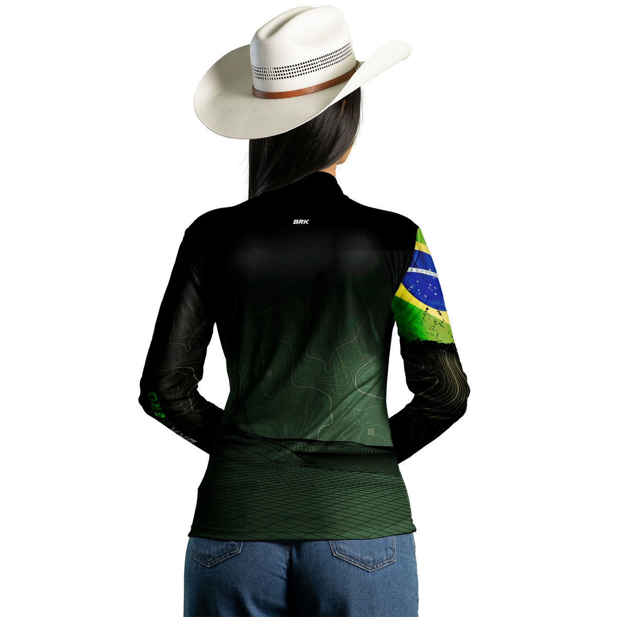 Camisa Agro Feminina Brk Topografia Hightech com Proteção Solar UV50+ - Brk Agro