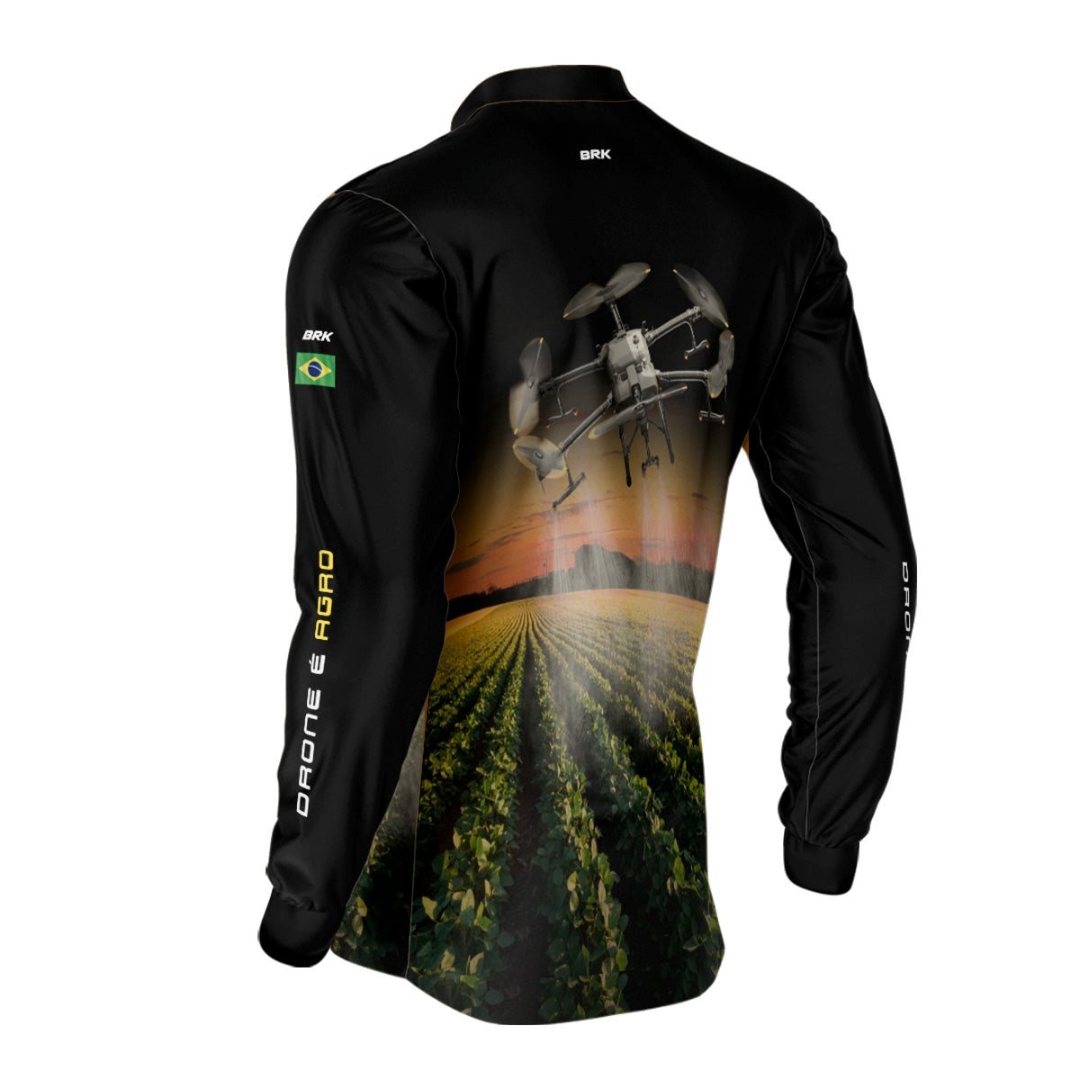 Camisa Agro Brk Pulverização Soja com Proteção Solar UV50+ - Brk Agro