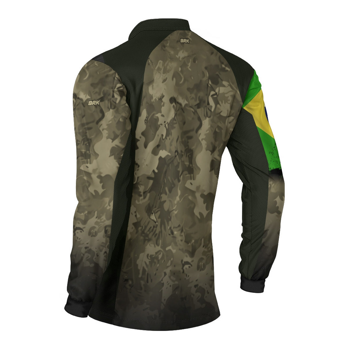 Camisa Agro Brk Camuflada Bandeira do Brasil com Proteção Solar UV50+ - Brk Agro