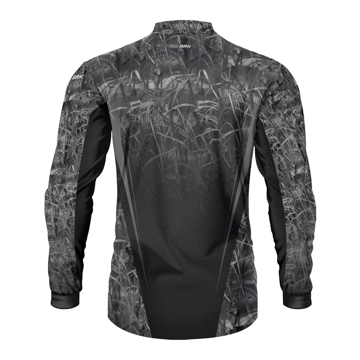 Camisa Agro Brk Camuflada Preto e Cinza com Proteção Solar UV50+ - Brk Agro
