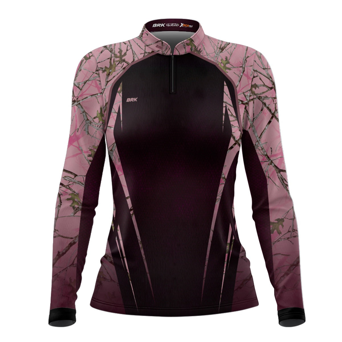 Camisa Agro Feminina Brk Camuflada Rosa com Proteção Solar UV50+ - Brk Agro