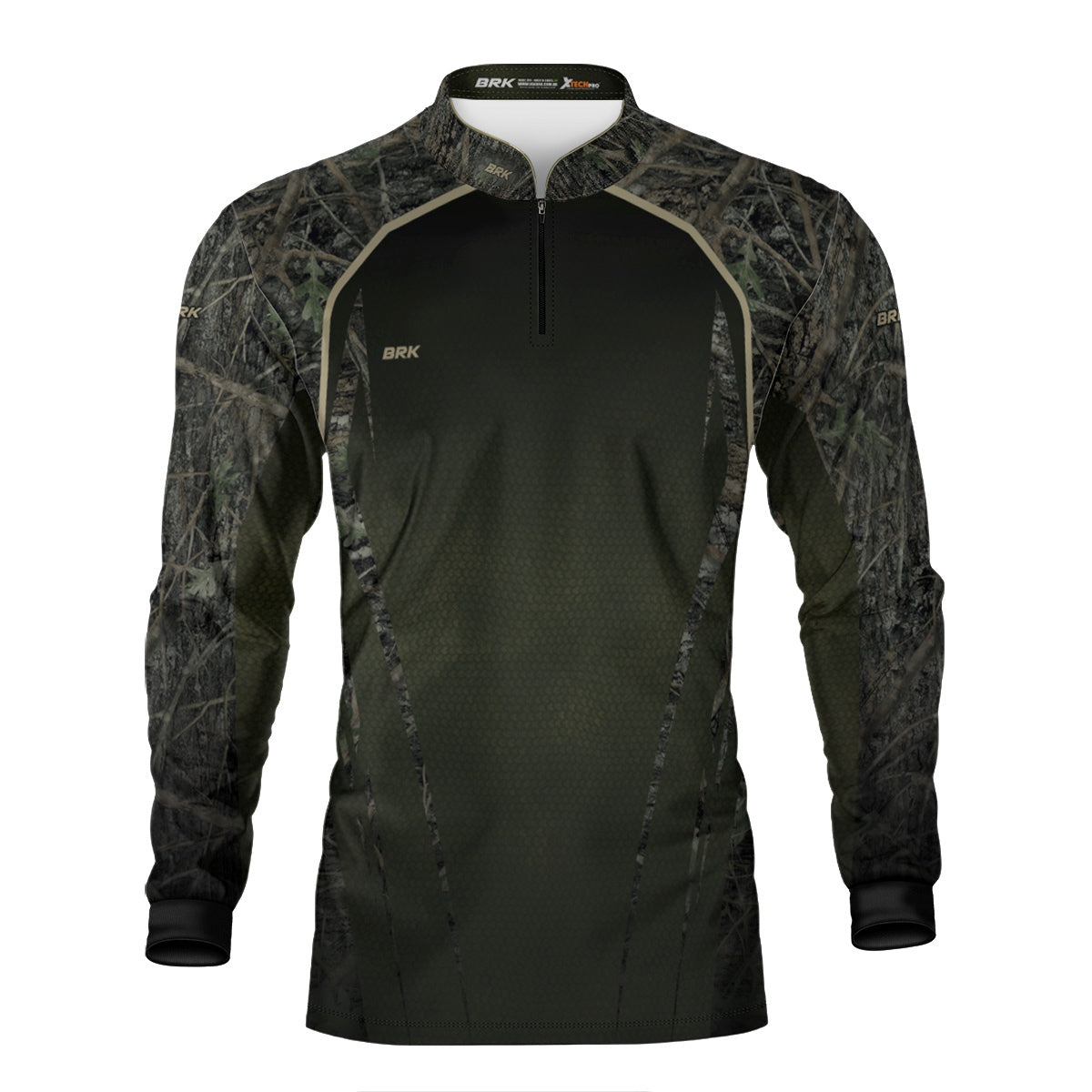 Camisa Agro Brk Camuflada Verde com Proteção Solar UV50+ - Brk Agro