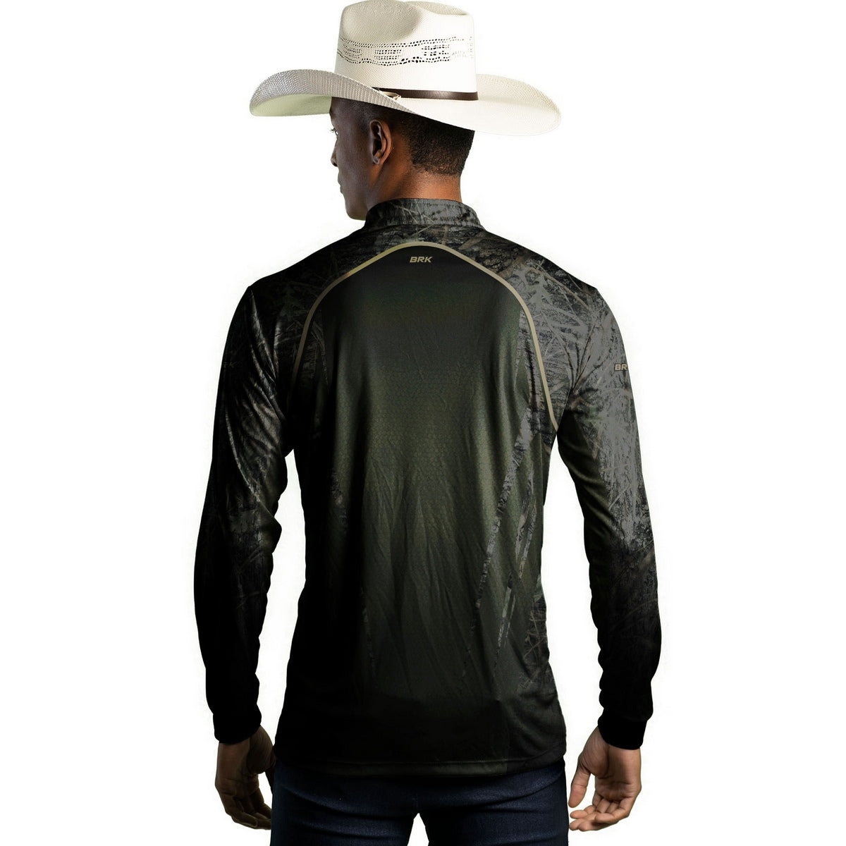 Camisa Agro Brk Camuflada Verde com Proteção Solar UV50+ - Brk Agro