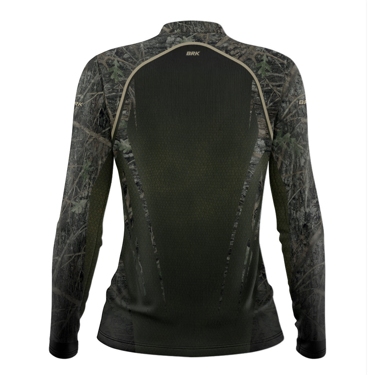 Camisa Agro Feminina Brk Camuflada Verde com Proteção Solar UV50+ - Brk Agro