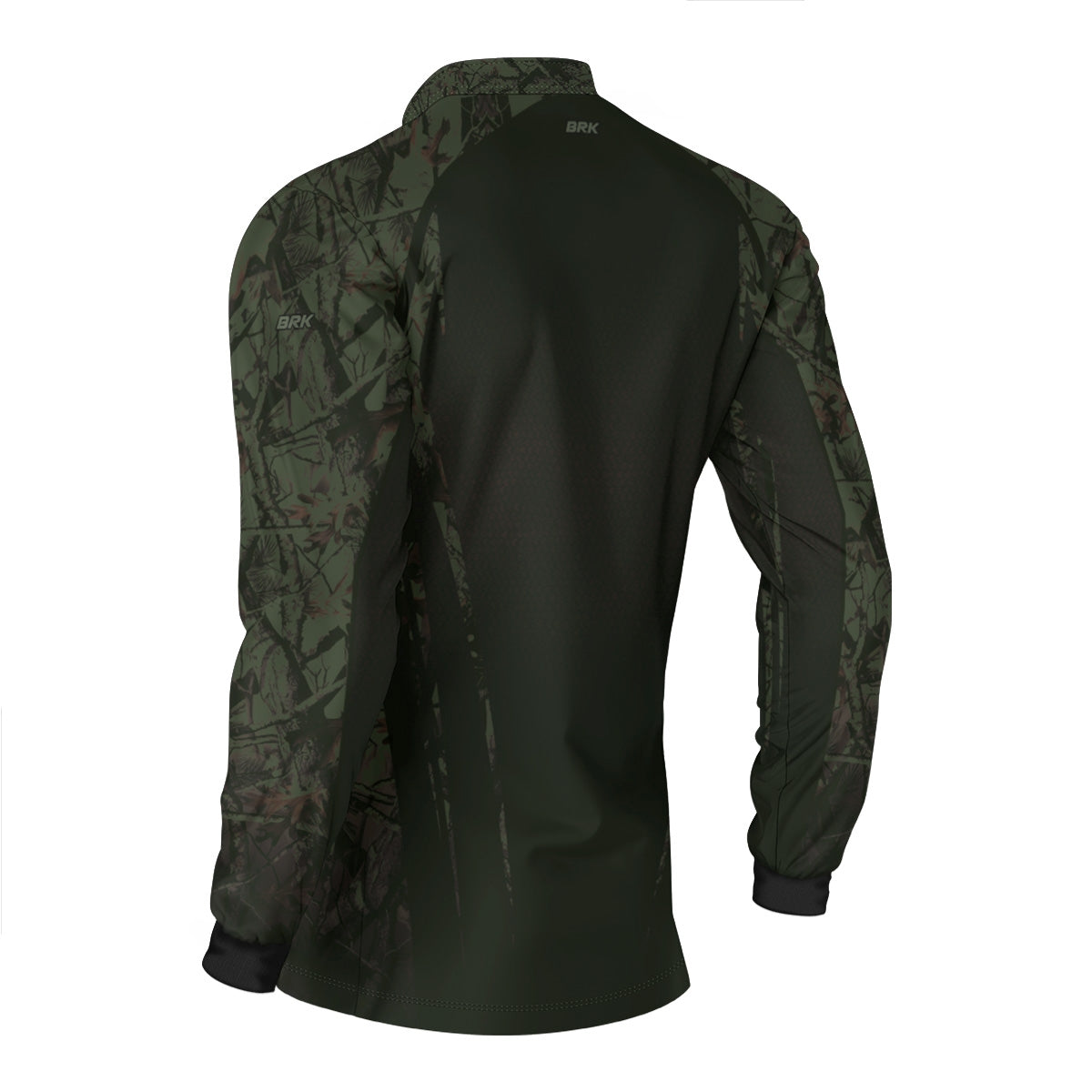 Camisa Agro Brk Camuflada Verde Militar com Proteção Solar UV50+ - Brk Agro