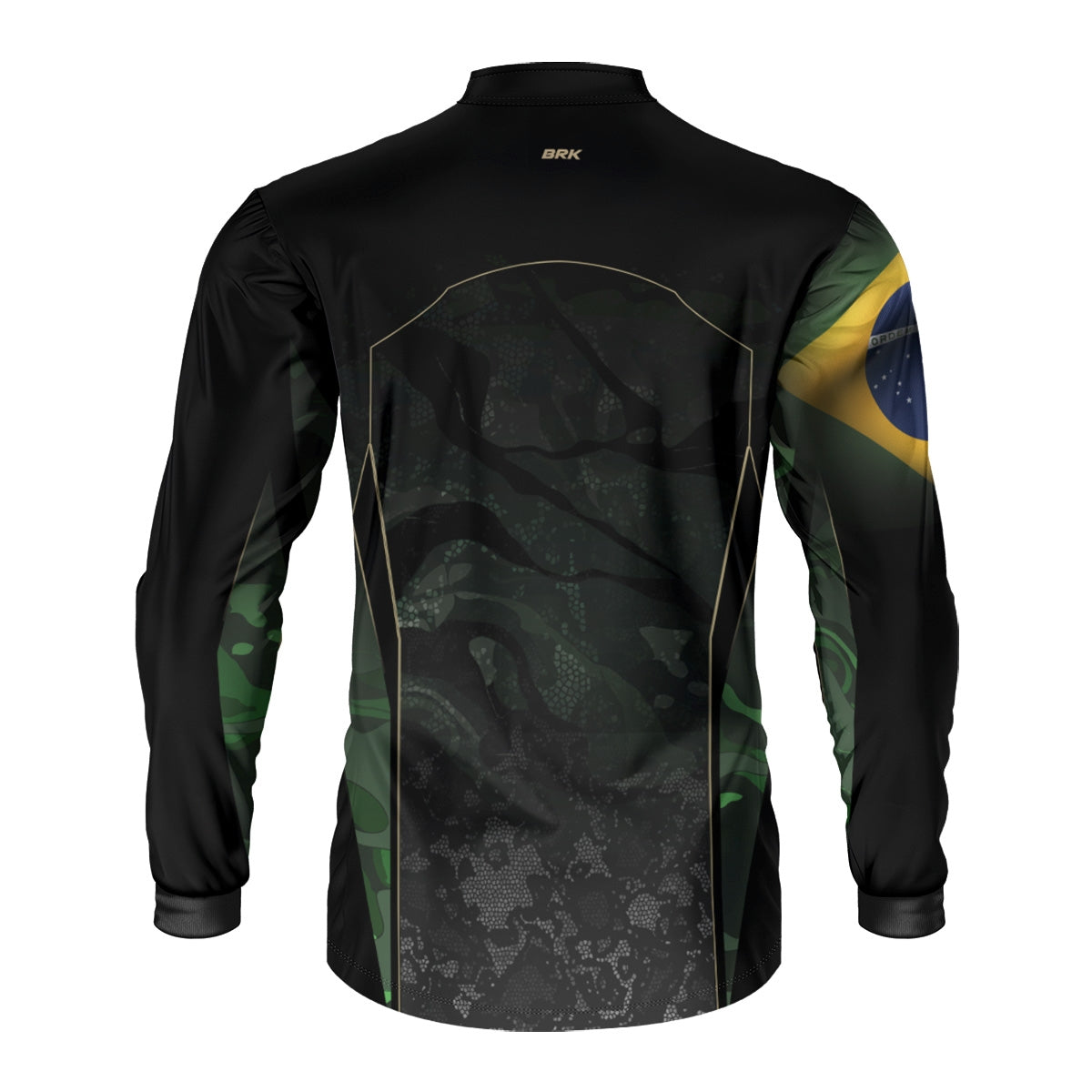 Camisa Agro Brk Camuflada Bandeira do Brasil com Proteção Solar UV50+ - Brk Agro