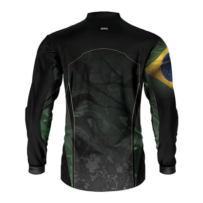 Camisa Agro Brk Camuflada Bandeira do Brasil com Proteção Solar UV50+ - Brk Agro