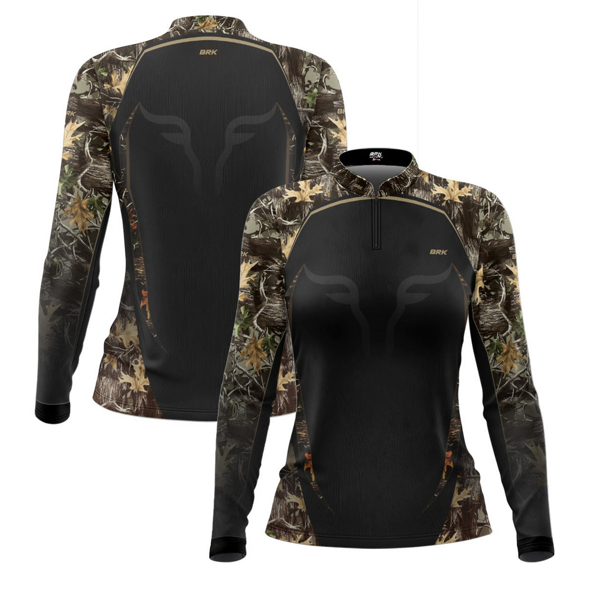 Camisa Agro Feminina Brk Camuflada Long Horn com Proteção Solar UV50+ - Brk Agro