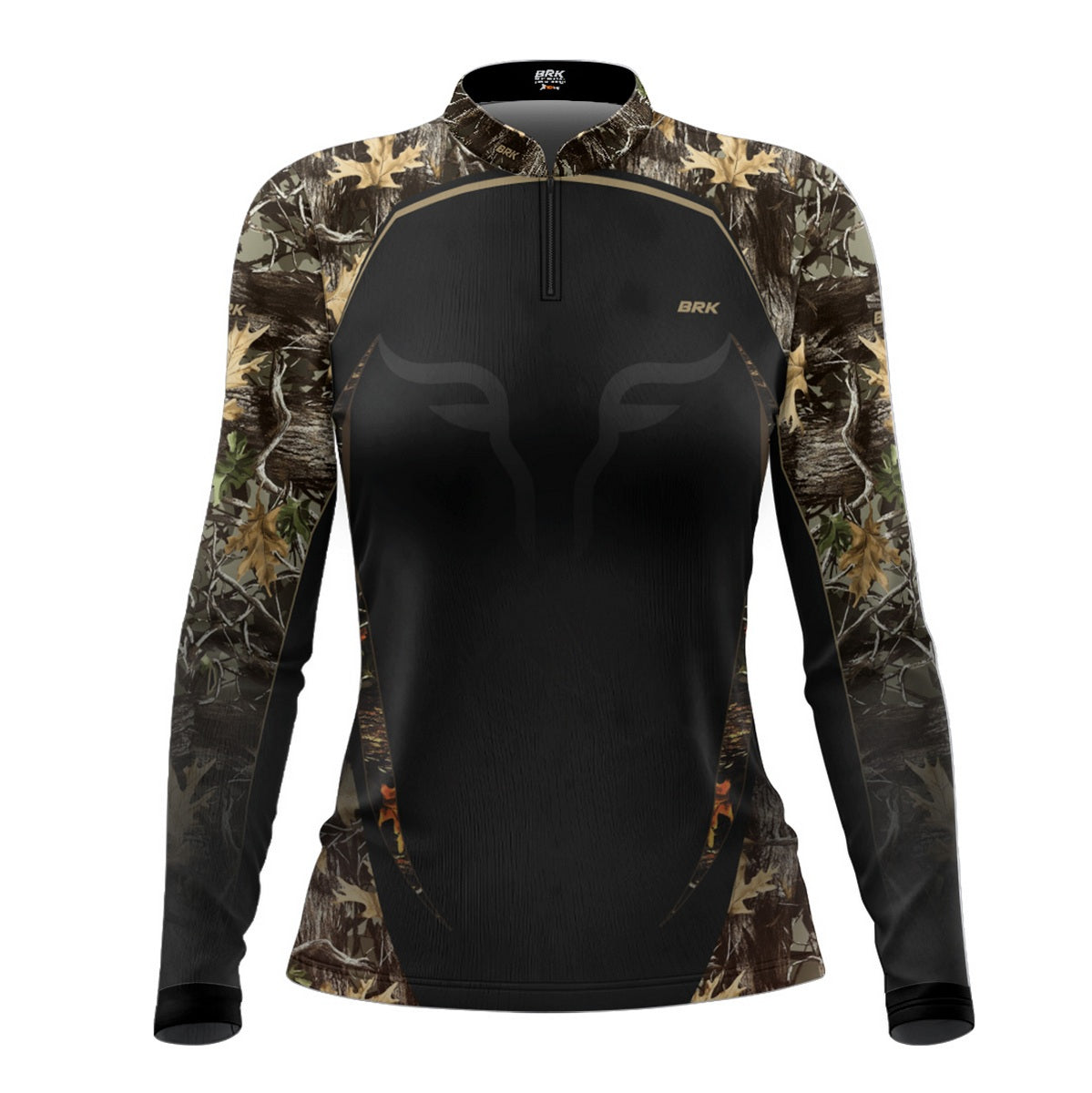 Camisa Agro Feminina Brk Camuflada Long Horn com Proteção Solar UV50+ - Brk Agro