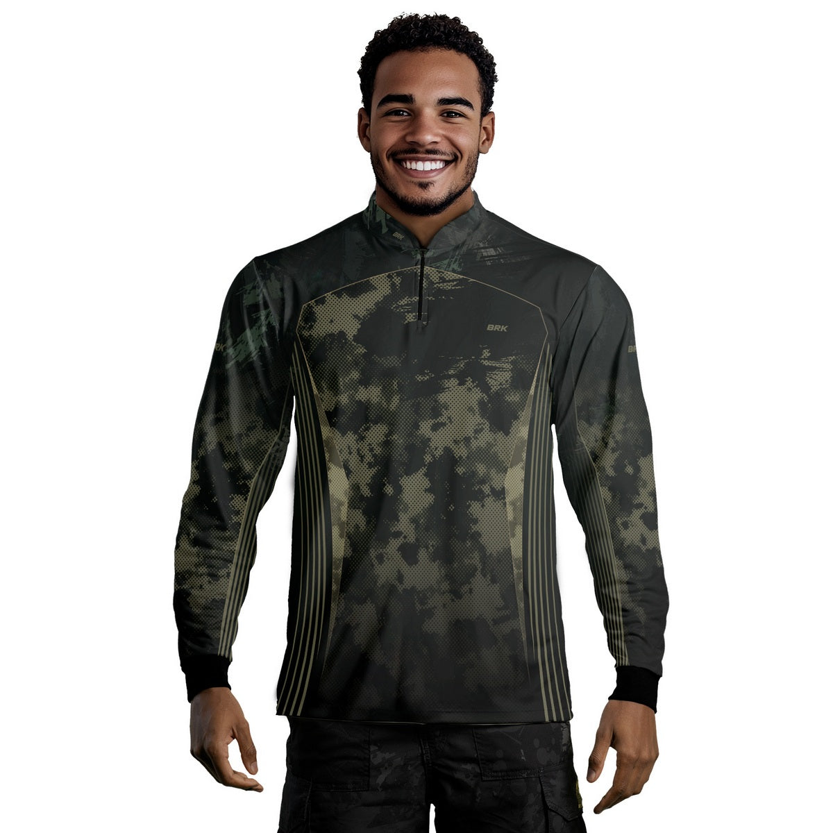 Camisa Agro Brk Camuflada Militar com Proteção Solar UV50+ - Brk Agro