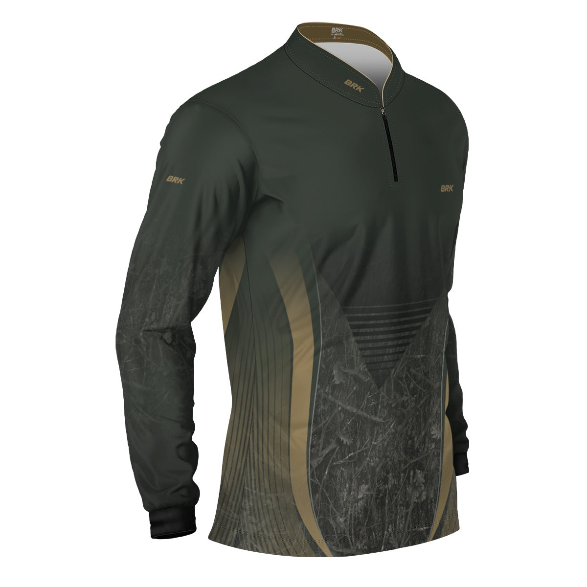 Camisa Agro Brk Camuflada Verde com Proteção Solar UV50+ - Brk Agro