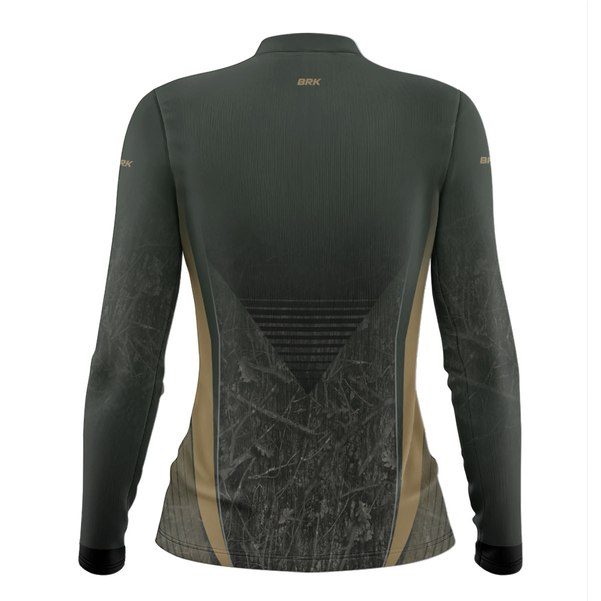 Camisa Agro Feminina Brk Camuflada Verde com Proteção Solar UV50+ - Brk Agro