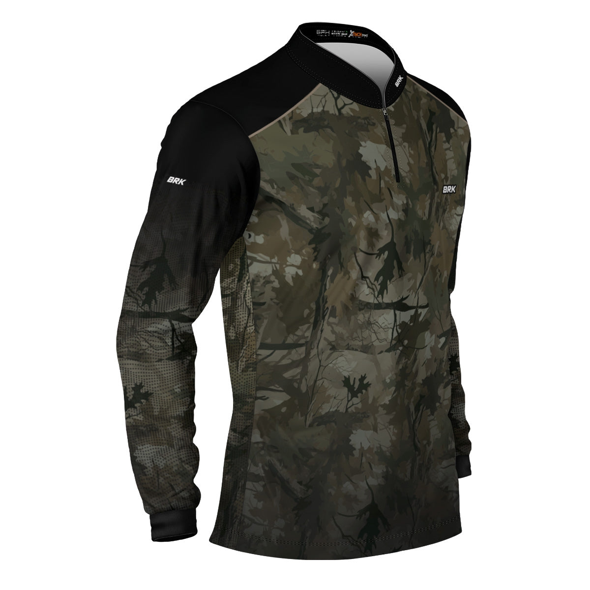 Camisa Agro Brk Camuflada Verde Folhas com Proteção Solar UV50+ - Brk Agro