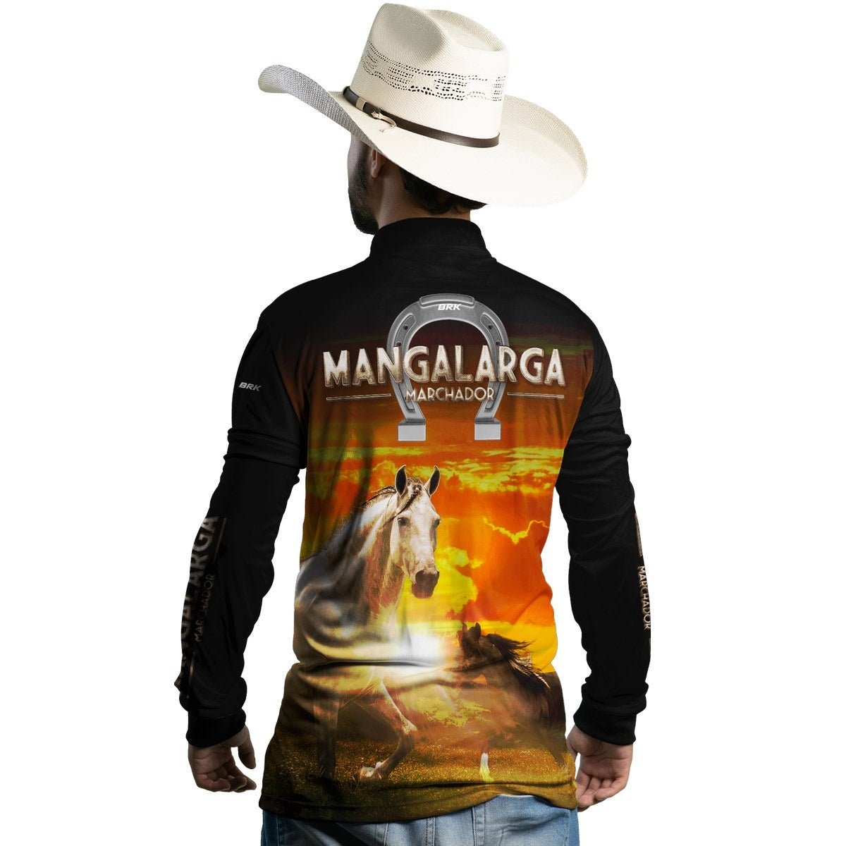 Camisa Agro BRK Mangalarga Marchador com UV50 - Envio Imediato - Brk Agro