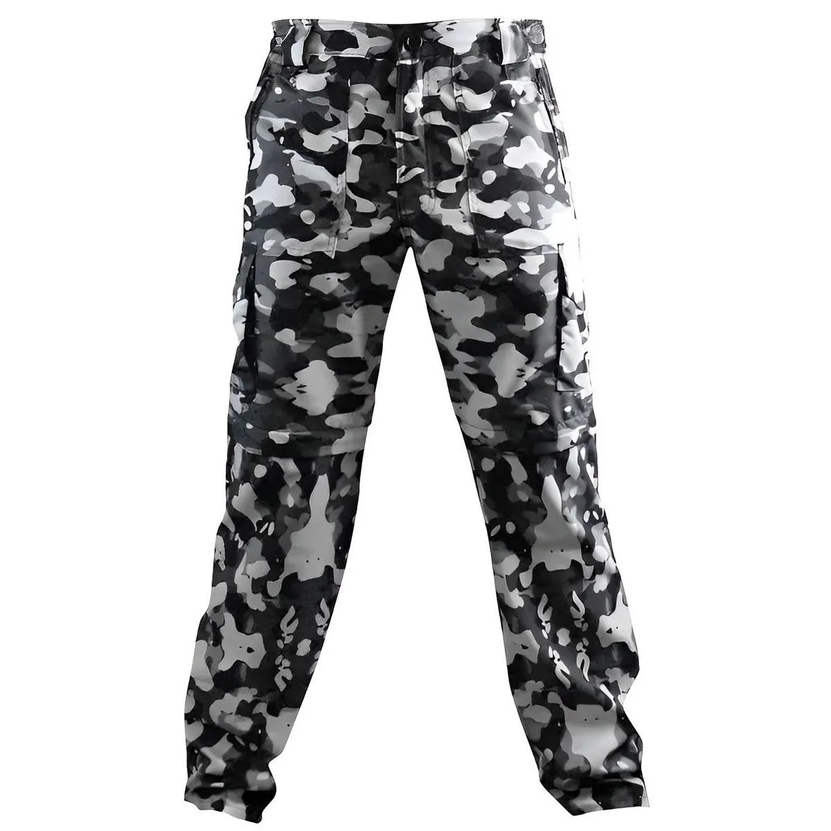 Calça Tática Country Brk Camuflado Preto e Branco UV35+ (Vira Bermuda) - Brk Agro