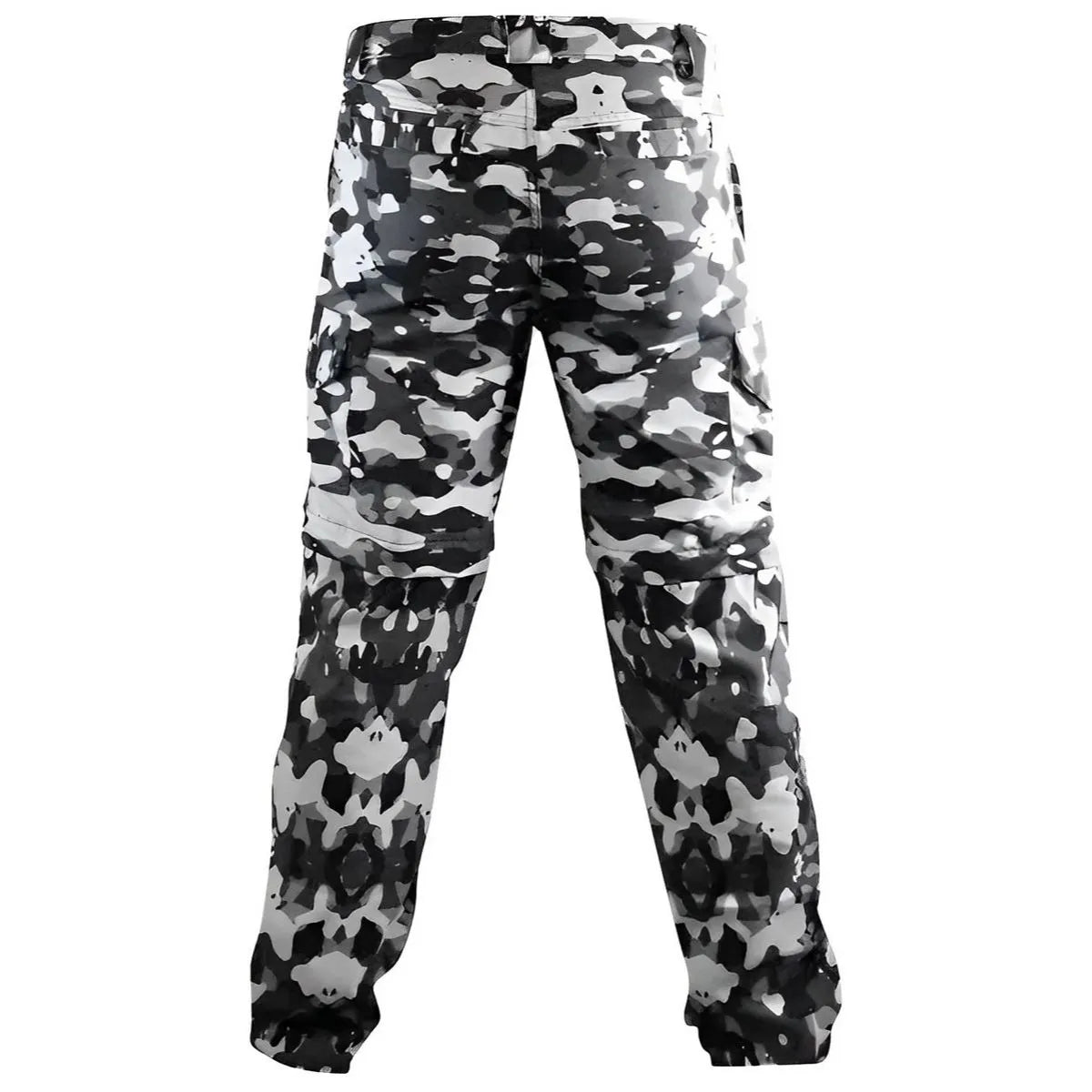 Calça Tática Country Brk Camuflado Preto e Branco UV35+ (Vira Bermuda) - Brk Agro