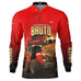 Camisa Vermelha Brk Agro Massey Ferguson Aqui o Sistema é Bruto com UV50 - Tamanho:M - Envio Imediato - Brk Agro