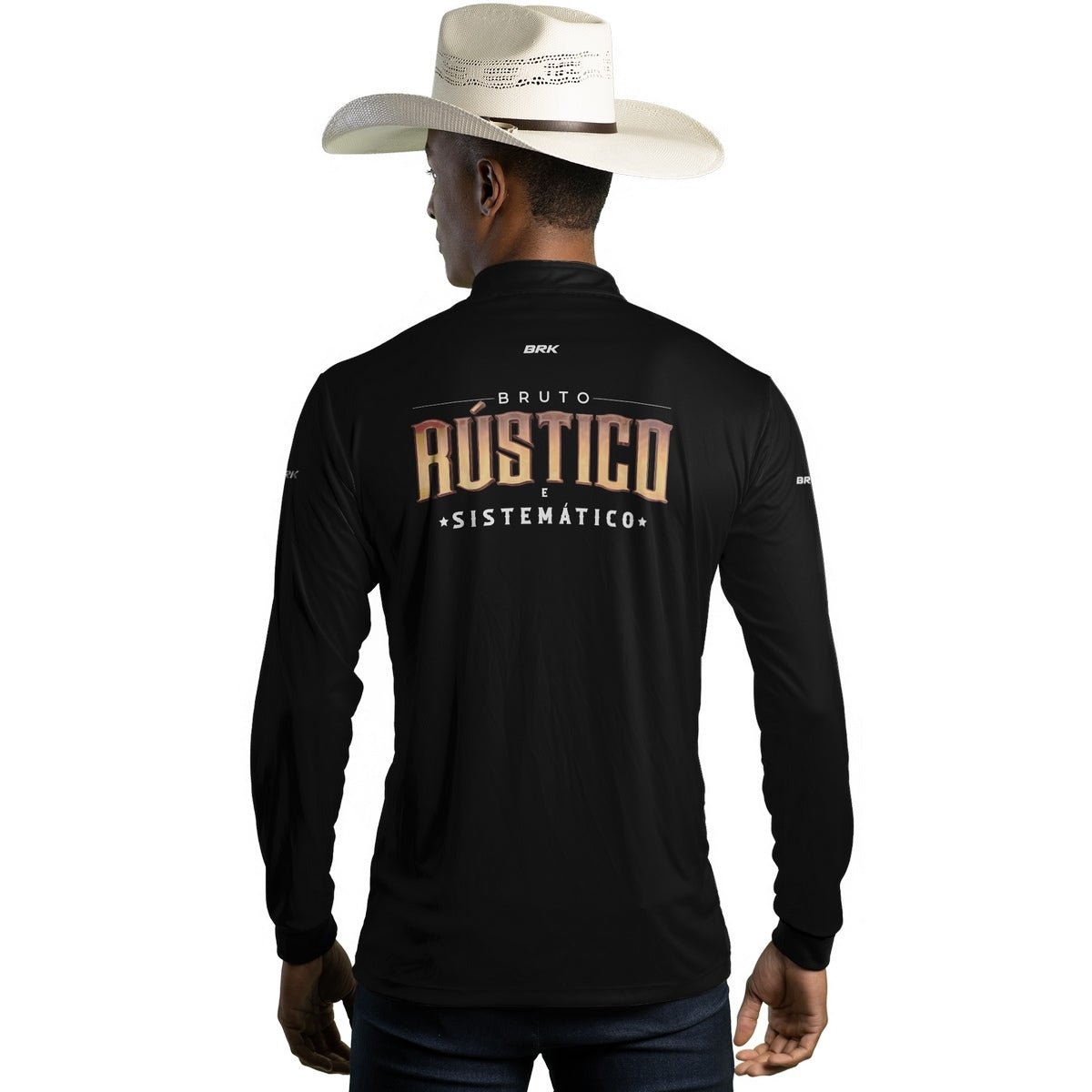 Camisa Agro Brk Bruto, Rústico e Sistemático com UV50 - Tamanho:PP - Envio Imediato - Brk Agro