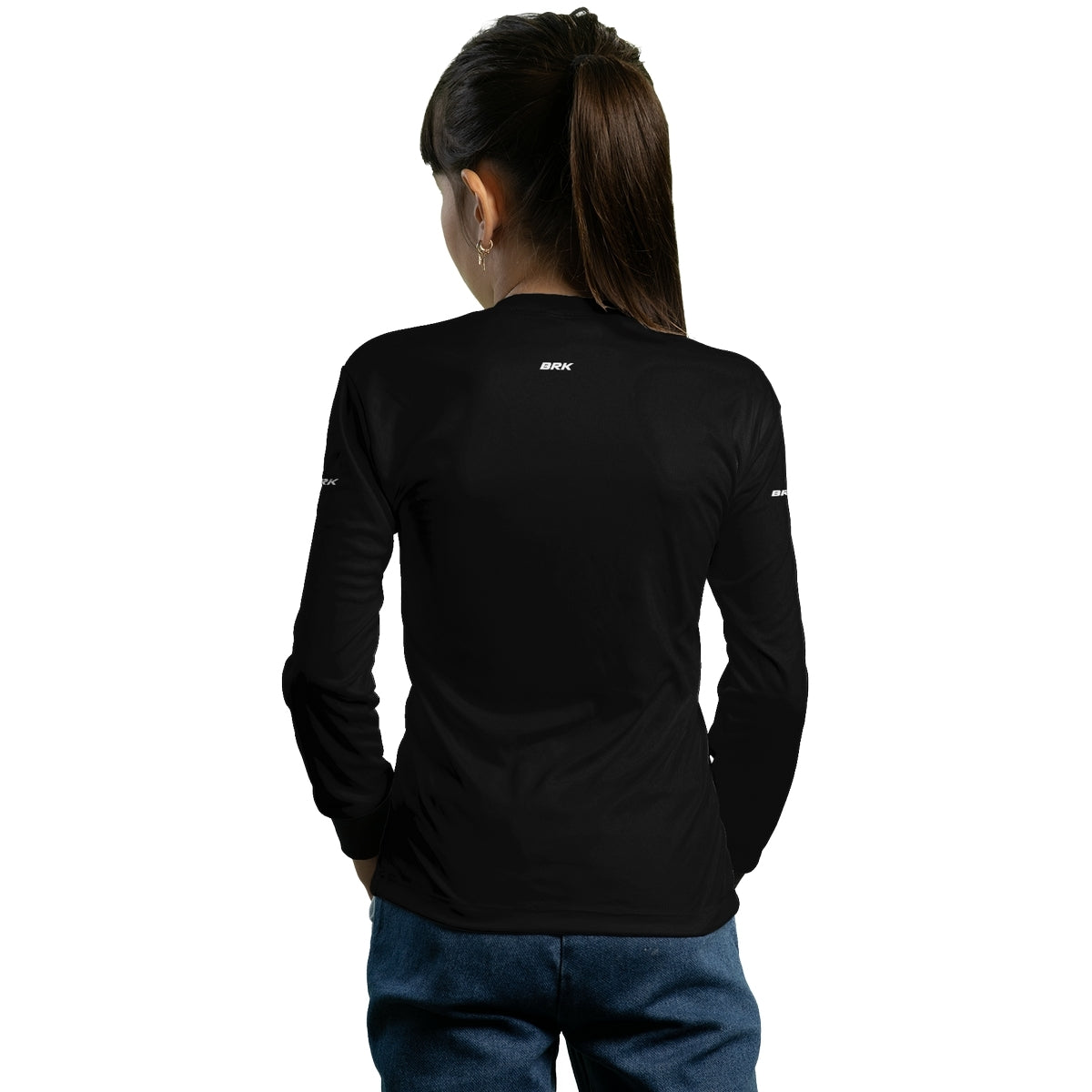 Camisa Infantil Agro Brk Cavalo Mangalarga Preta com Proteção Solar UV50+ - Brk Agro