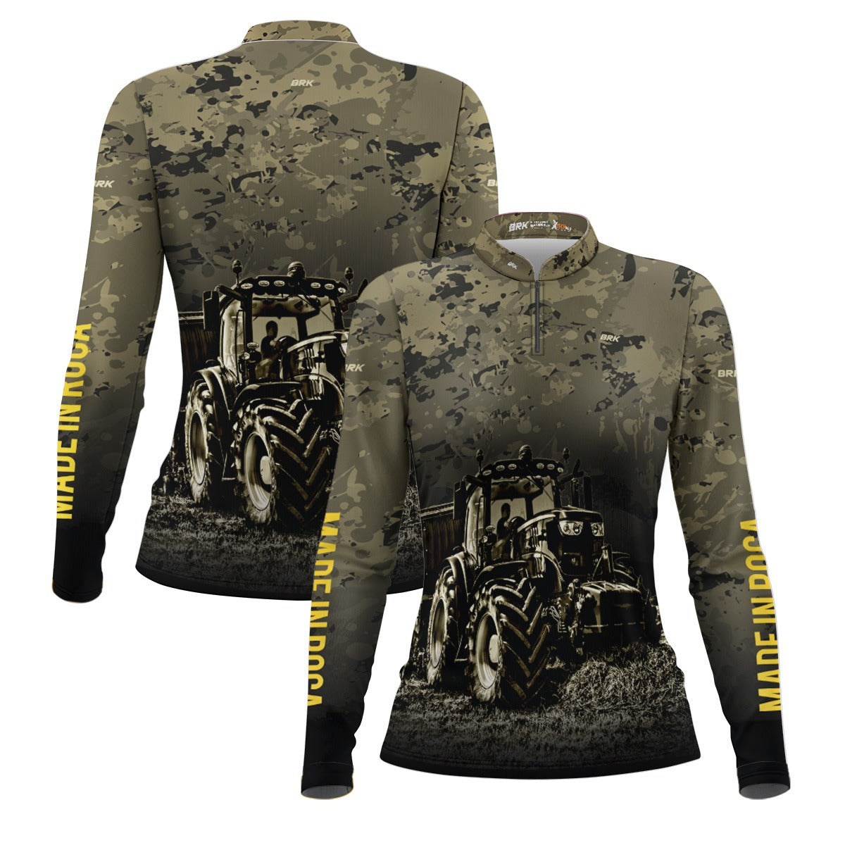 Camisa Agro Feminina Brk Camuflada com Proteção Solar UV50+ - Brk Agro