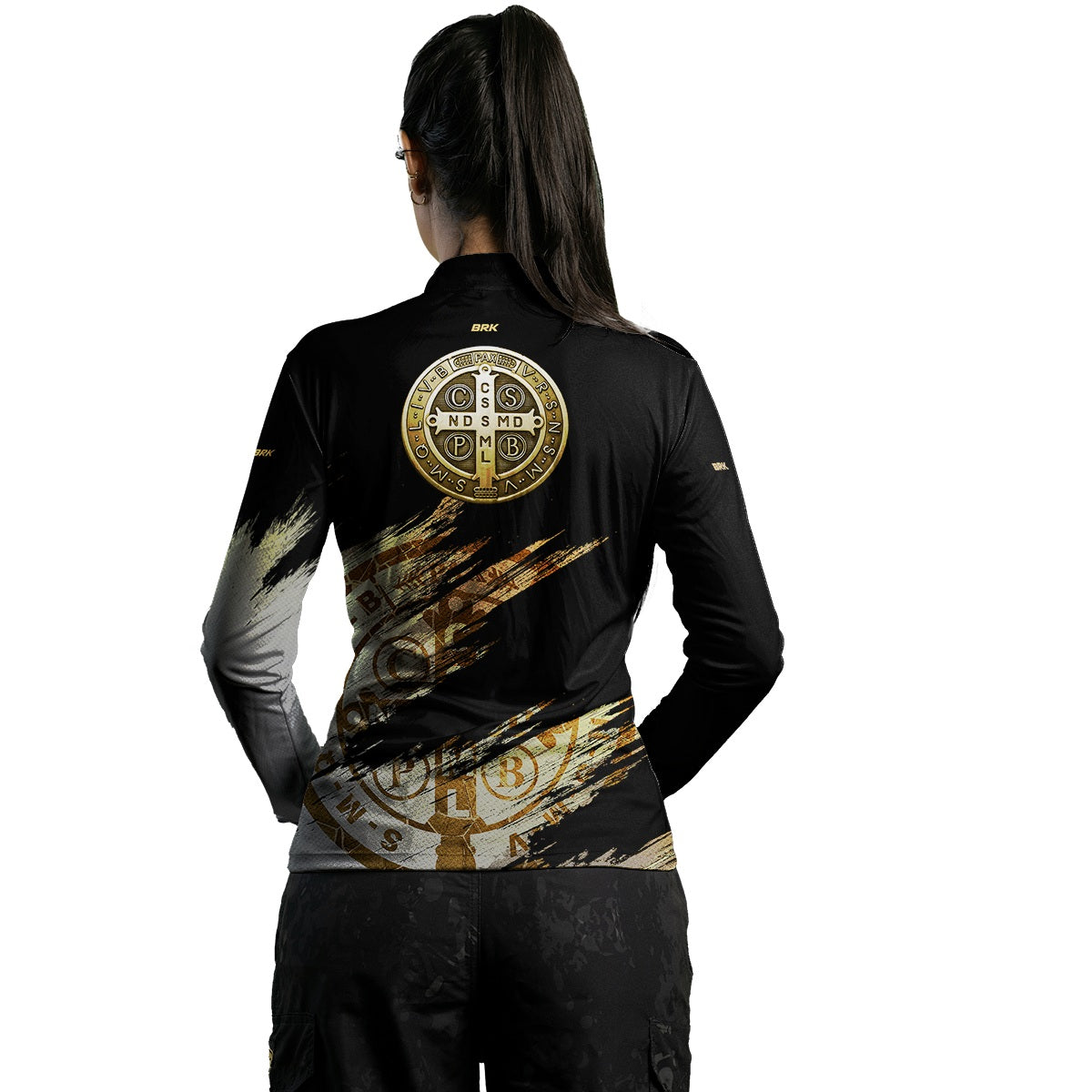 Camisa Agro Feminina Brk São Bento Grunge com Proteção Solar UV50+ - Brk Agro